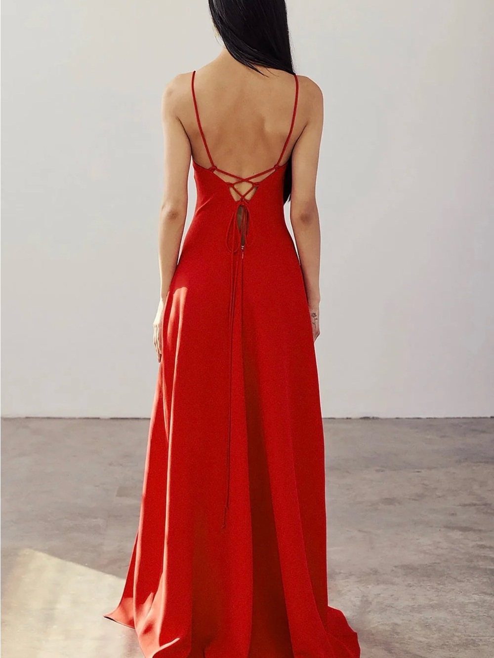 Rust Strappy Back Evening Maxi Dress - Amellia Rust by Arti Gogna